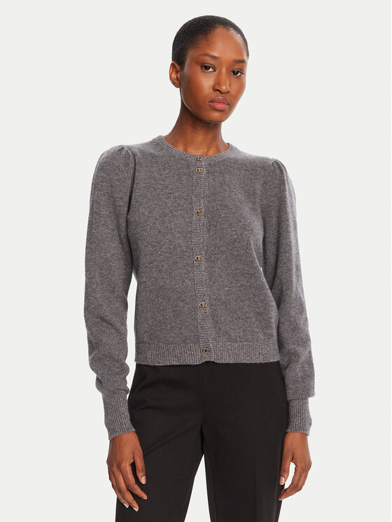TWINSET Кардиган 252TP3583 Сив Regular Fit цвят на ниска цена