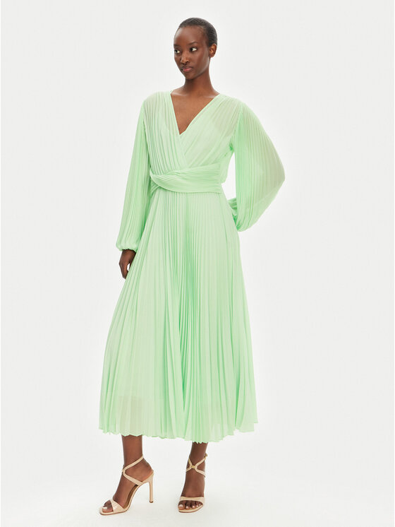 TWINSET Коктейлна рокля 251TP2330 Зелен Regular Fit цвят на ниска цена