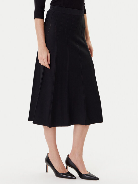 TWINSET Миди пола 252TP3641 Черен Regular Fit цвят на ниска цена