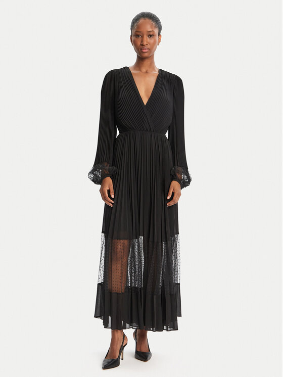 TWINSET Официална рокля 252TP2641 Черен Regular Fit цвят на ниска цена