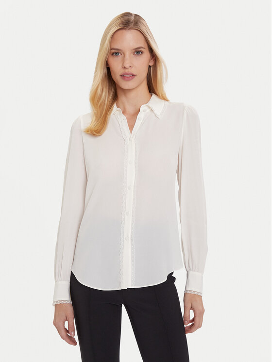 TWINSET Риза 252TT2142 Бежов Regular Fit цвят на ниска цена