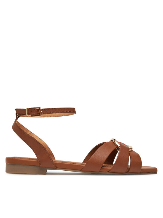 TWINSET Сандали Ciabatta 251GCJ04A Кафяв цвят на ниска цена