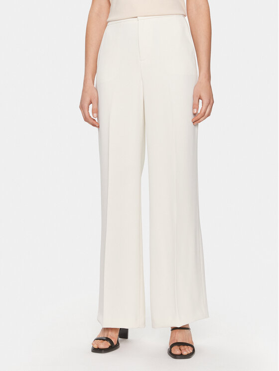 TWINSET Текстилни панталони 241TP2130 Екрю Wide Leg цвят на ниска цена