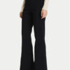 TWINSET Текстилни панталони 252TP3206 Черен Flare Fit цвят на ниска цена