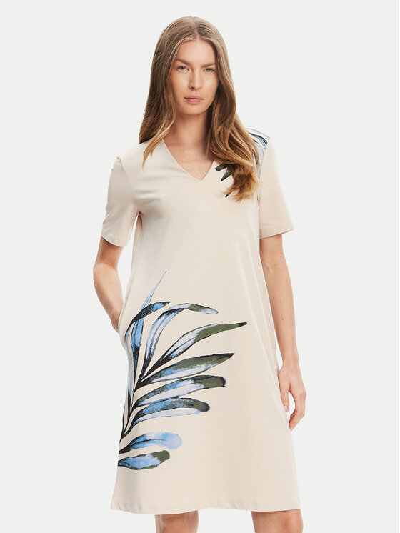 Tatuum Ежедневна рокля Radis T2509.197 Бежов Regular Fit цвят на ниска цена