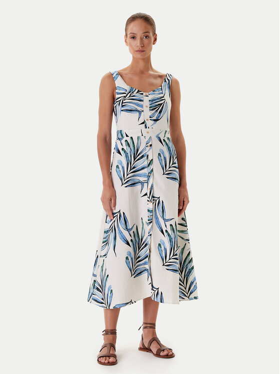 Tatuum Лятна рокля Linna T2509.194 Бежов Regular Fit цвят на ниска цена