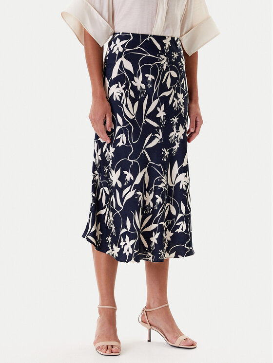 Tatuum Миди пола Satini 2 T2508.177 Тъмносин Regular Fit цвят на ниска цена