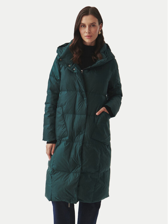 Tatuum Пухено яке Morena T2421.005B Зелен Relaxed Fit цвят на ниска цена