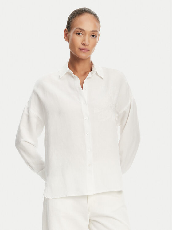 Tatuum Риза Jenna T2504.083 Бял Relaxed Fit цвят на ниска цена