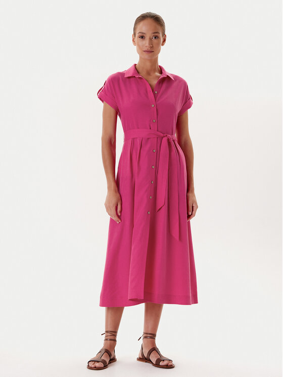 Tatuum Рокля тип риза Nicoletta T2511.203 Розов Regular Fit цвят на ниска цена