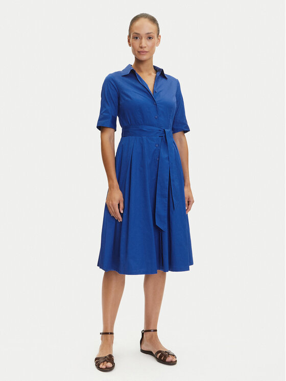 Tatuum Рокля тип риза Niki T2503.205 Син Regular Fit цвят на ниска цена