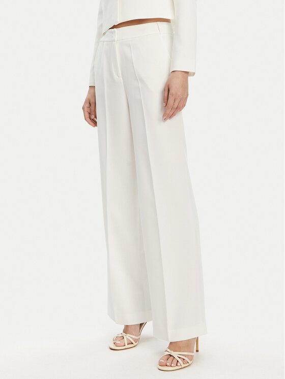 Tatuum Текстилни панталони Masda 2 T2508.146 Екрю Wide Leg цвят на ниска цена