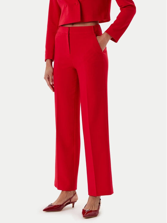 Tatuum Текстилни панталони Masda 3 T2508.147 Червен Wide Leg цвят на ниска цена