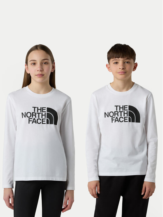 The North Face Блуза Easy NF0A89J2 Бял Regular Fit цвят на ниска цена