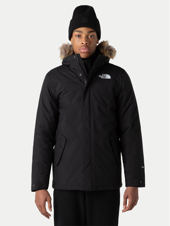 The North Face Зимно яке Zaneck NF0A4M8H Черен Regular Fit цвят на ниска цена