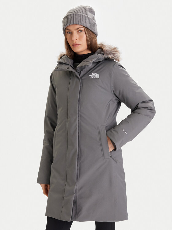 The North Face Парка Arctic NF0A84J2 Сив Regular Fit цвят на ниска цена