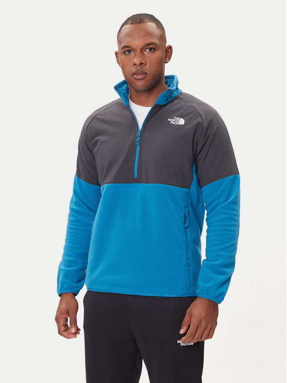 The North Face Полар 1/2 Glacier NF0A89JH Син Regular Fit цвят на ниска цена