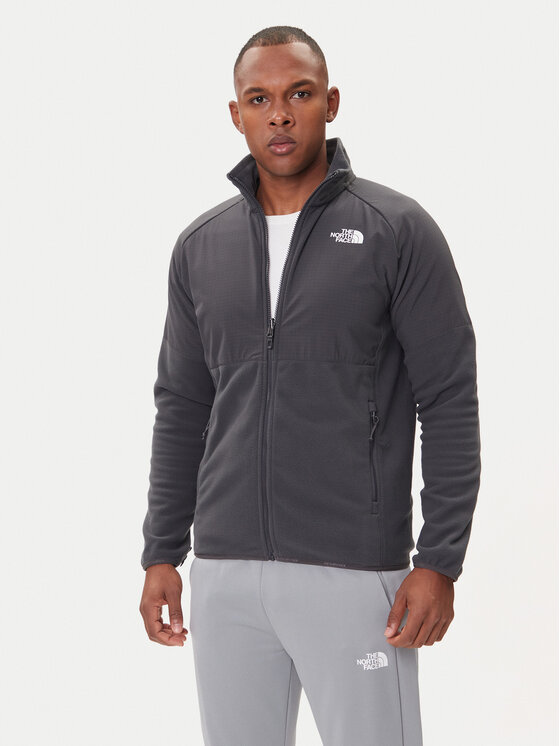 The North Face Полар Glacier NF0A89JG Сив Regular Fit цвят на ниска цена