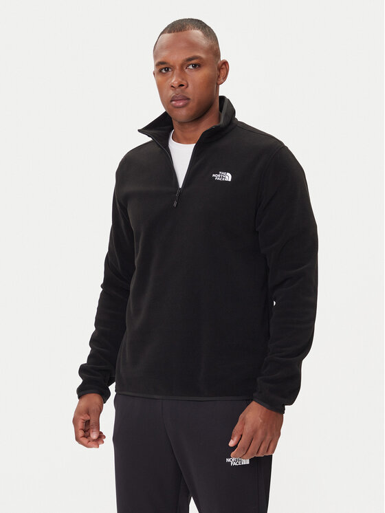 The North Face Полар Glacier NF0A8D0Q Черен Regular Fit цвят на ниска цена