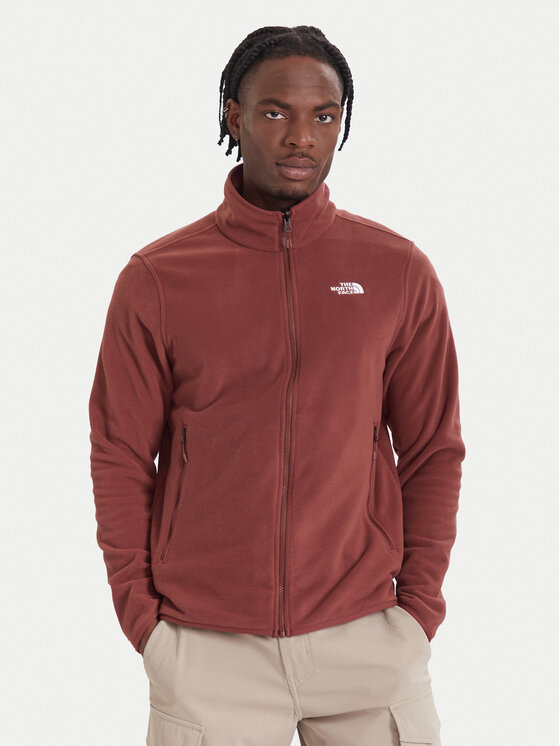 The North Face Полар Glacier NF0A8D0R Червен Regular Fit цвят на ниска цена