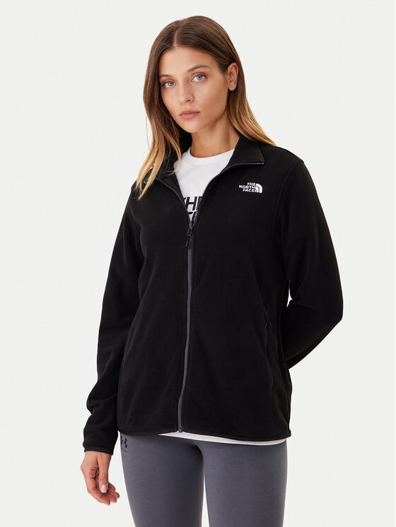 The North Face Полар Glacier NF0A8D2F Черен Regular Fit цвят на ниска цена