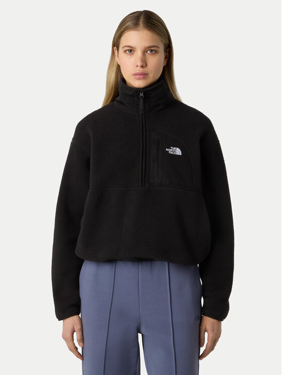 The North Face Полар Yumiori NF0A8EV0 Черен Relaxed Fit цвят на ниска цена
