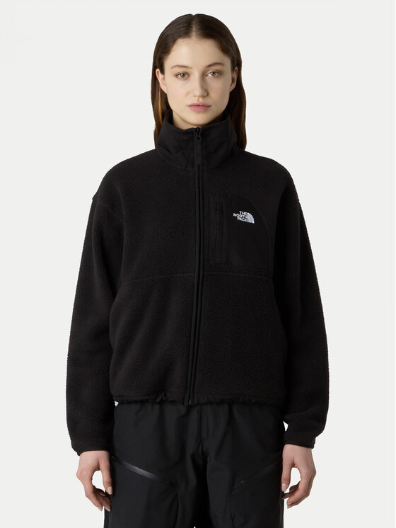 The North Face Полар Yumiori Off-Peak NF0A8EUZ Черен Relaxed Fit цвят на ниска цена