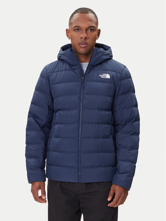 The North Face Пухено яке Aconcaqua NF0A84I1 Тъмносин Regular Fit цвят на ниска цена