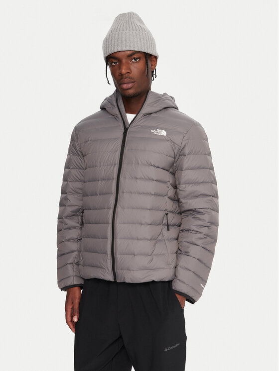 The North Face Пухено яке Classic NF0A8D1T Сив Regular Fit цвят на ниска цена