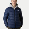 The North Face Пухено яке Classic NF0A8D1U Тъмносин Regular Fit цвят на ниска цена