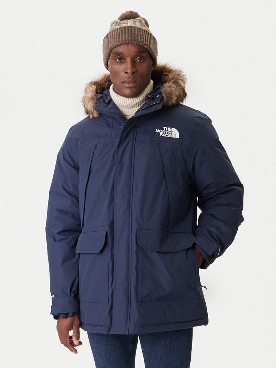 The North Face Пухено яке McMurdo NF0A5GJF Тъмносин Regular Fit цвят на ниска цена