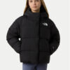 The North Face Пухено яке North NF0A88UD Черен Regular Fit цвят на ниска цена