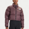 The North Face Пухено яке Nuptse NF0A5GGE Виолетов Regular Fit цвят на ниска цена