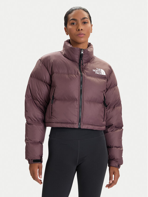 The North Face Пухено яке Nuptse NF0A5GGE Виолетов Regular Fit цвят на ниска цена