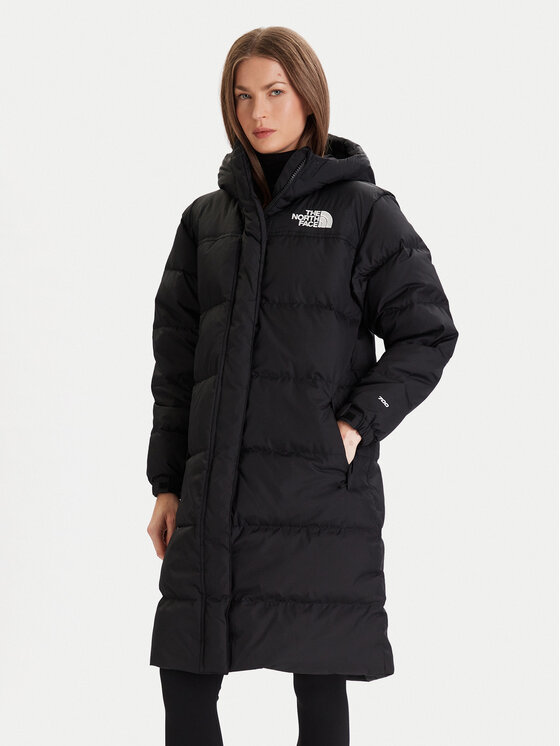 The North Face Пухено яке Nuptse NF0A832K Черен Loose Fit цвят на ниска цена