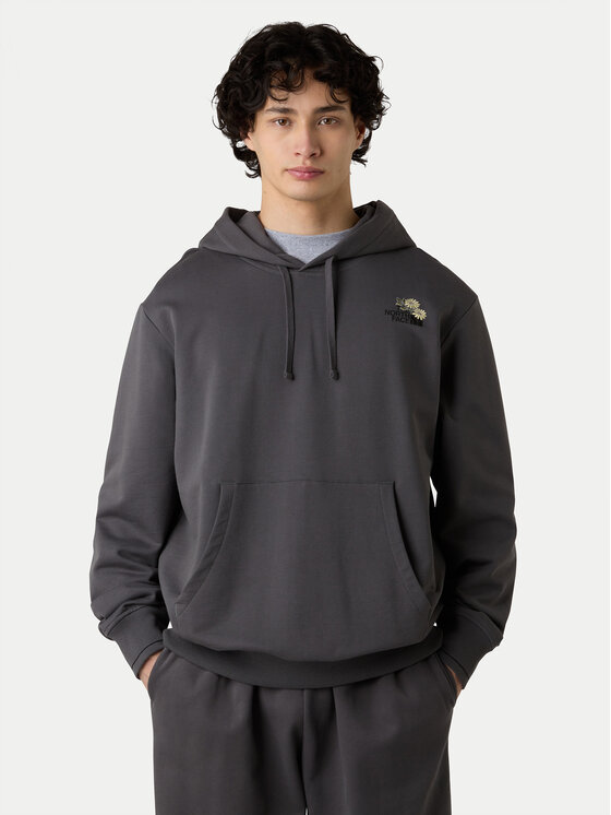 The North Face Суитшърт Dome Flower NF0A8EGZ Сив Regular Fit цвят на ниска цена