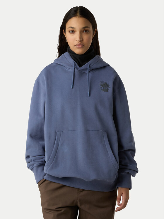 The North Face Суитшърт Powder Days NF0A8E4G Син Relaxed Fit цвят на ниска цена