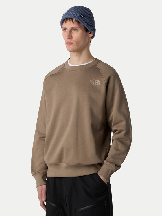 The North Face Суитшърт Redbox NF0A89FA Кафяв Regular Fit цвят на ниска цена