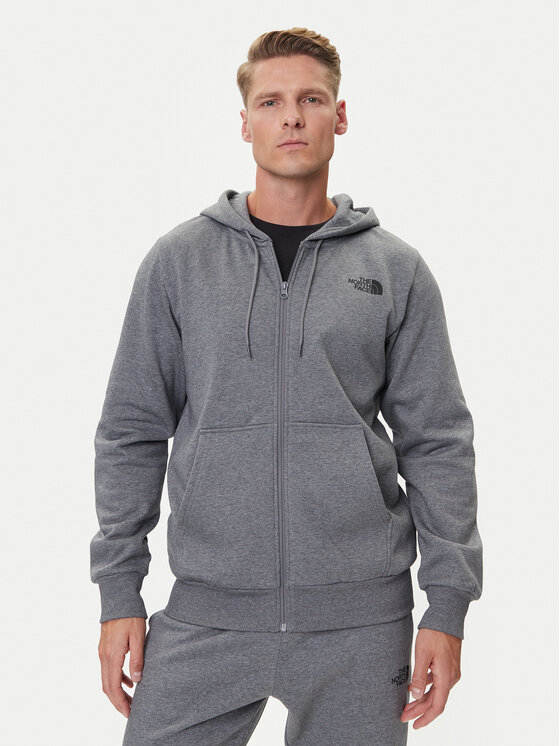 The North Face Суитшърт Simple Dome NF0A89FD Сив Regular Fit цвят на ниска цена
