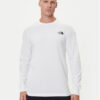The North Face Тениска с дълъг ръкав Easy NF0A8A6F Бял Regular Fit цвят на ниска цена