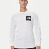 The North Face Тениска с дълъг ръкав Fine NF0A8A6P Бял Regular Fit цвят на ниска цена