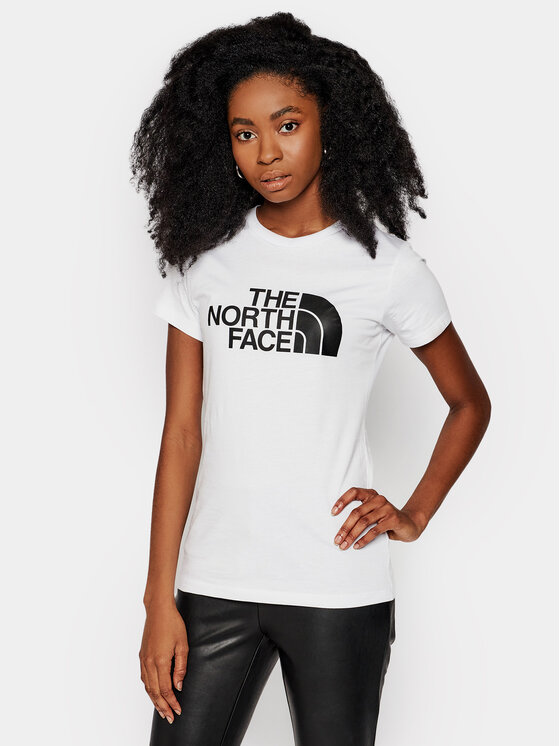 The North Face Тишърт Easy Tee NF0A4T1Q Бял Slim Fit цвят на ниска цена