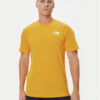 The North Face Тишърт Redbox NF0A87NP Жълт Regular Fit цвят на ниска цена