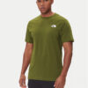The North Face Тишърт Redbox NF0A87NP Зелен Regular Fit цвят на ниска цена