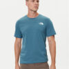 The North Face Тишърт Redbox NF0A87NV Син Regular Fit цвят на ниска цена