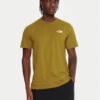 The North Face Тишърт Simple Dome NF0A87NG Жълт Regular Fit цвят на ниска цена