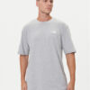 The North Face Тишърт Simple Dome NF0A87NR Сив Oversize цвят на ниска цена