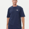 The North Face Тишърт Simple Dome NF0A87NR Тъмносин Oversize цвят на ниска цена