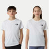 The North Face Тишърт Simple Dome NF0A87T4 Бял Regular Fit цвят на ниска цена