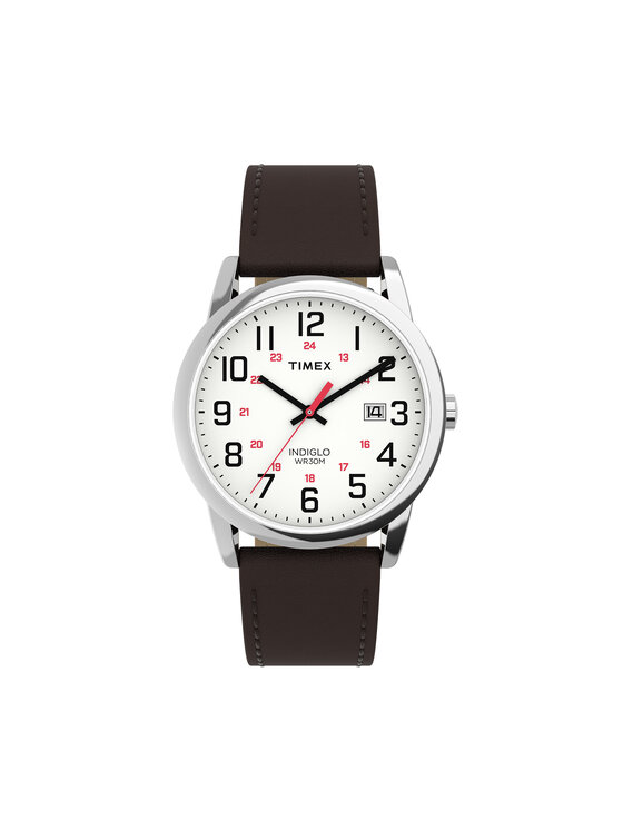 Timex Часовник Easy Reader Classic TW2Y12600 Кафяв цвят на ниска цена